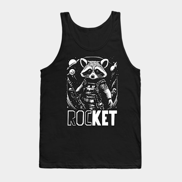 Rockett Racoon Tank Top by nezirfon